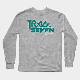 Teal and Orange color way Track Seven Band Logo Long Sleeve T-Shirt